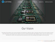 Tablet Screenshot of luxtera.com